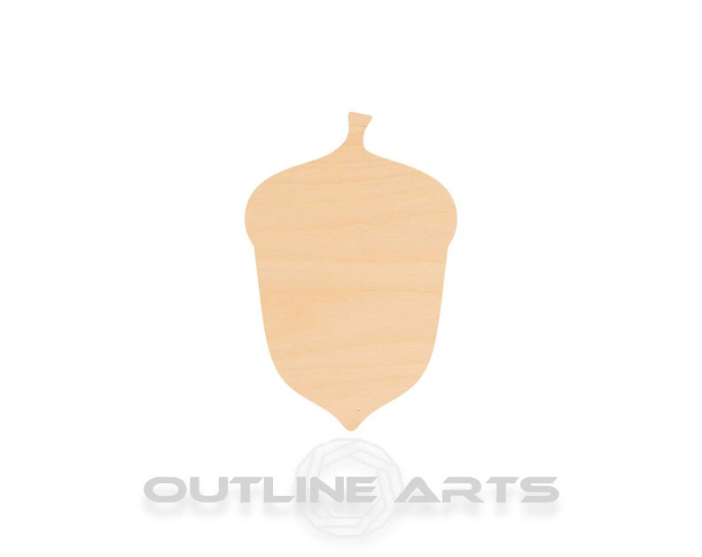 Unfinished Wooden Acorn Shape | Craft Supply **Bulk Pricing Available** SHIPS FAST*thicknesses are NOMINAL*