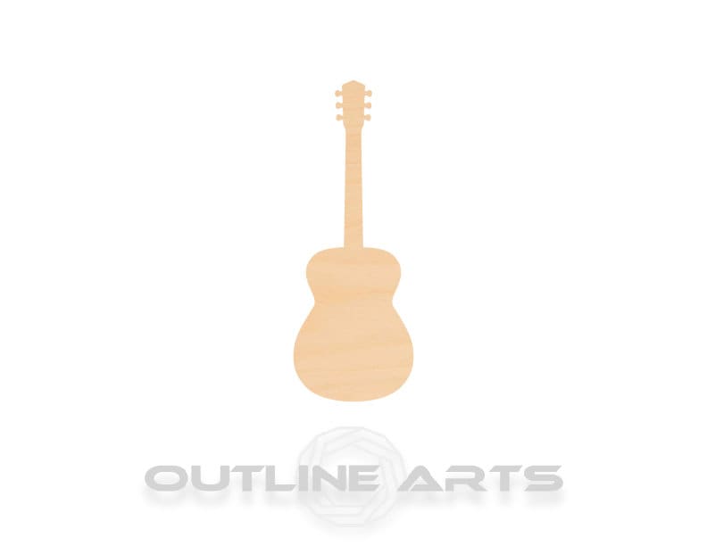 Unfinished Wooden Acoustic Guitar Shape | Craft Supply **Bulk Pricing Available** SHIPS FAST*thicknesses are NOMINAL*