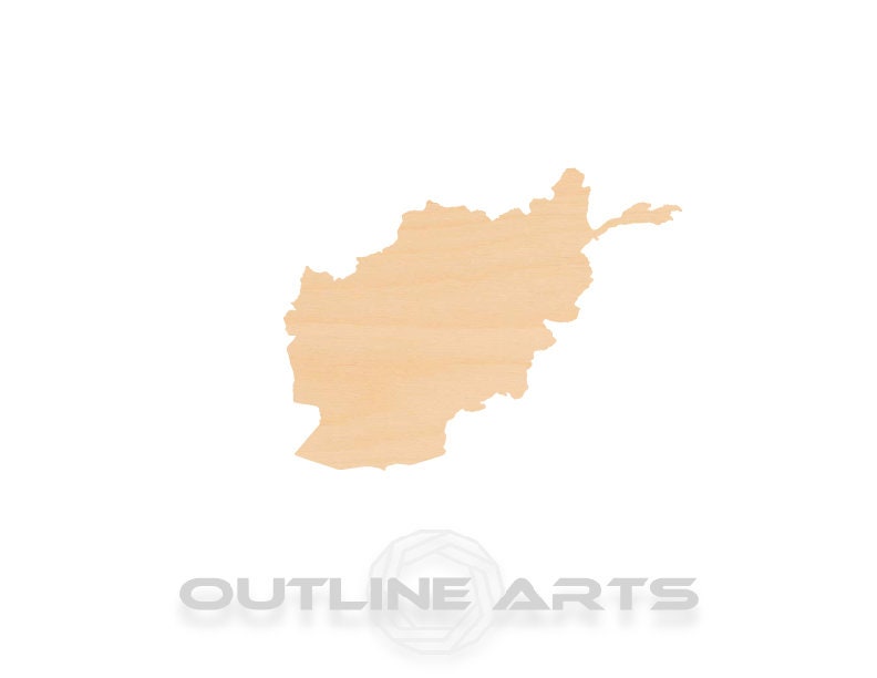 Unfinished Wooden Afghanistan Shape | Craft Supply **Bulk Pricing Available** SHIPS FAST*thicknesses are NOMINAL*