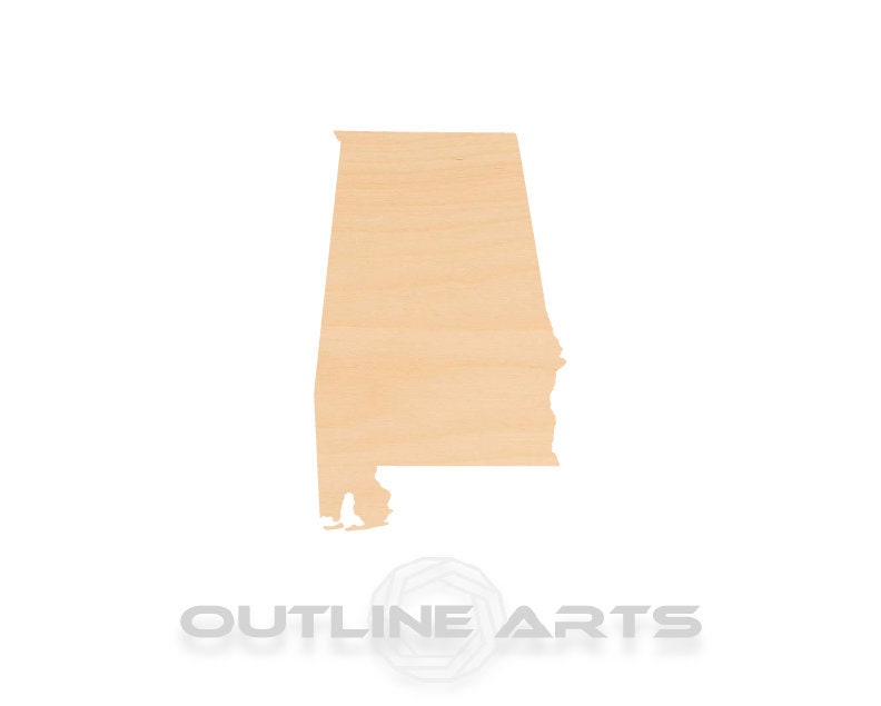 Unfinished Wooden Alabama Shape | Craft Supply **Bulk Pricing Available** SHIPS FAST*thicknesses are NOMINAL*