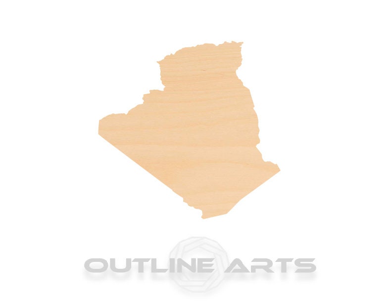 Unfinished Wooden Algeria Shape | Craft Supply **Bulk Pricing Available** SHIPS FAST*thicknesses are NOMINAL*