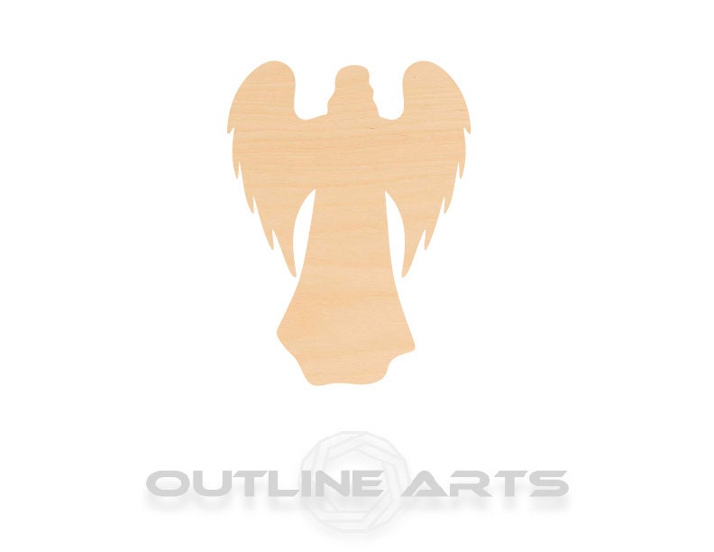 Unfinished Wooden Angel Shape | Craft Supply **Bulk Pricing Available** SHIPS FAST*thicknesses are NOMINAL*