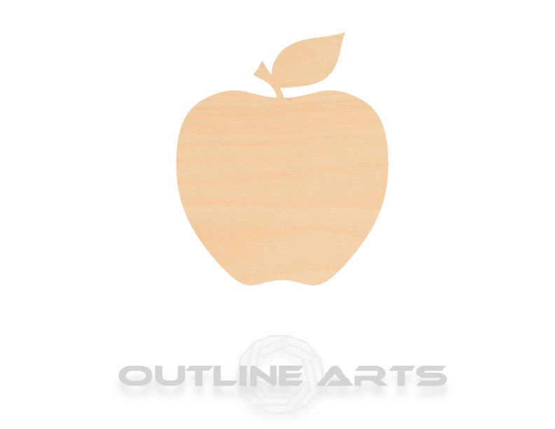 Unfinished Wooden Apple Shape | Craft Supply **Bulk Pricing Available** SHIPS FAST*thicknesses are NOMINAL*