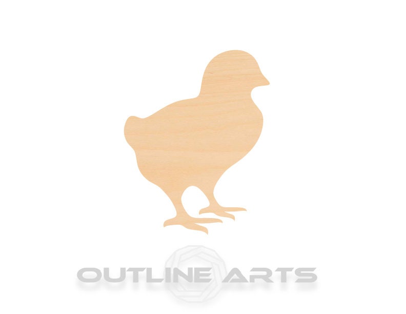 Unfinished Wooden Baby Chick Shape | Craft Supply **Bulk Pricing Available** SHIPS FAST*thicknesses are NOMINAL*