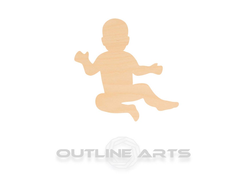 Unfinished Wooden Baby Shape | Craft Supply **Bulk Pricing Available** SHIPS FAST*thicknesses are NOMINAL*