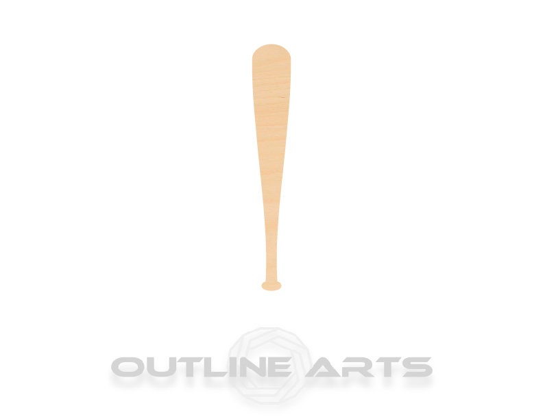 Unfinished Wooden Baseball Bat Shape | Craft Supply **Bulk Pricing Available** SHIPS FAST*thicknesses are NOMINAL*