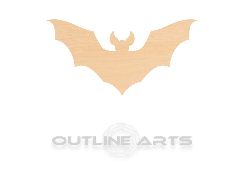 Unfinished Wooden Bat Shape | Craft Supply **Bulk Pricing Available** SHIPS FAST*thicknesses are NOMINAL*