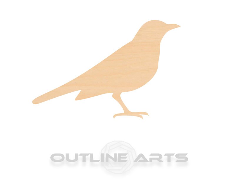 Unfinished Wooden Blackbird Shape | Craft Supply **Bulk Pricing Available** SHIPS FAST*thicknesses are NOMINAL*