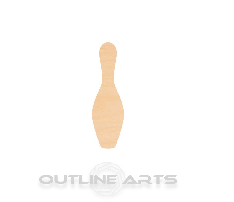 Unfinished Wooden Bowling Pin Shape | Craft Supply **Bulk Pricing Available** SHIPS FAST*thicknesses are NOMINAL*