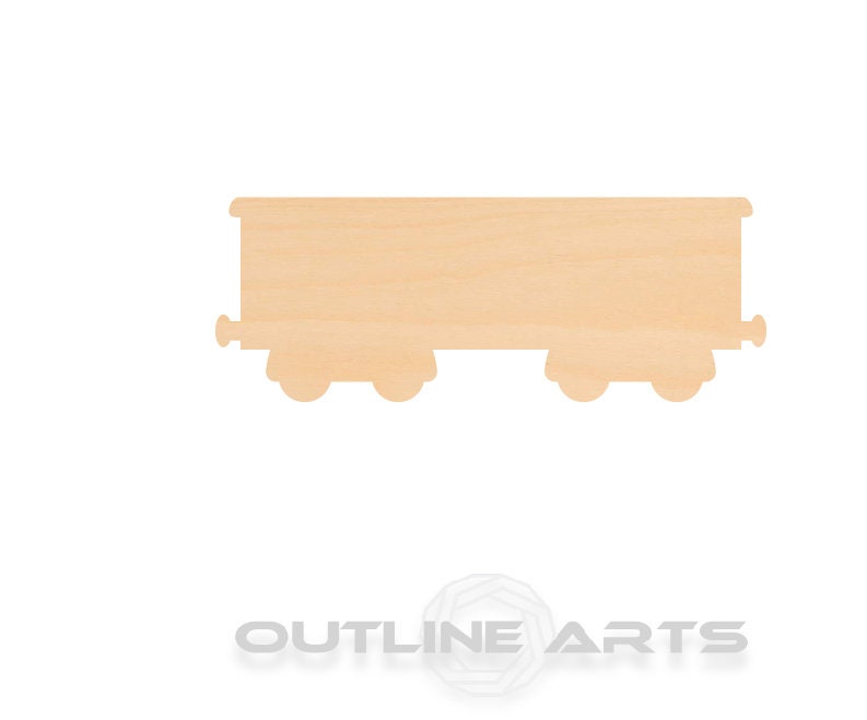 Unfinished Wooden Boxcar Shape | Craft Supply **Bulk Pricing Available** SHIPS FAST*thicknesses are NOMINAL*