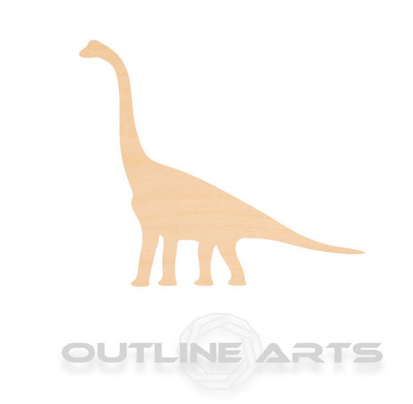 Unfinished Wooden Brachiosaurus Shape | Craft Supply **Bulk Pricing Available** SHIPS FAST*thicknesses are NOMINAL*