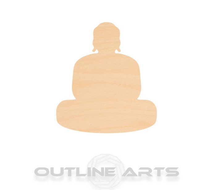Unfinished Wooden Buddha Shape | Craft Supply **Bulk Pricing Available** SHIPS FAST*thicknesses are NOMINAL*