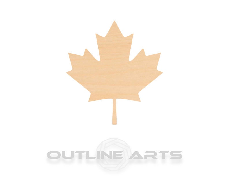Unfinished Wooden Maple Leaf Shape | Craft Supply **Bulk Pricing Available** SHIPS FAST*thicknesses are NOMINAL*