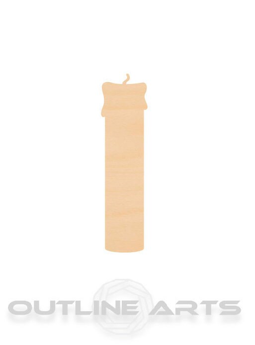 Unfinished Wooden Candle Shape | Craft Supply **Bulk Pricing Available** SHIPS FAST*thicknesses are NOMINAL*