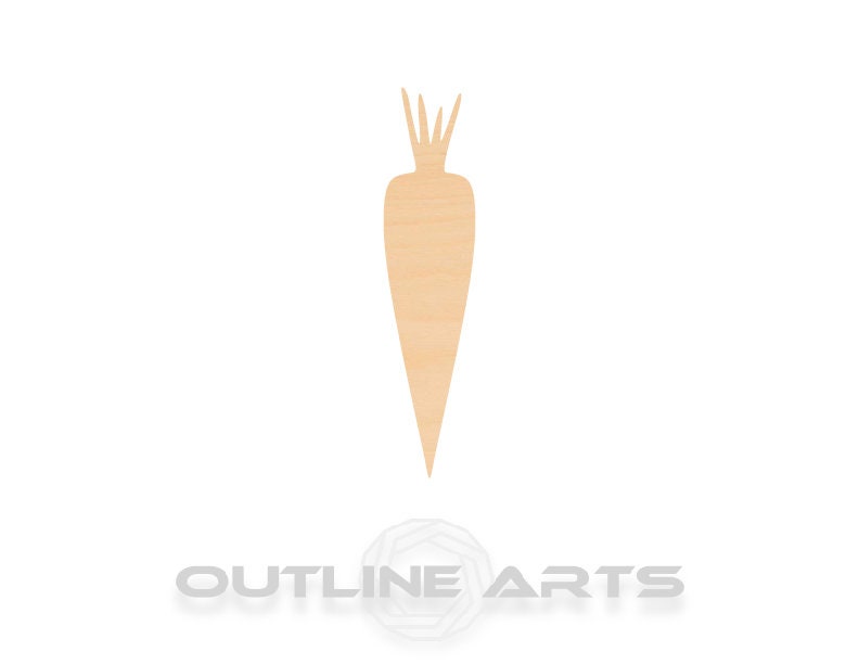 Unfinished Wooden Carrot Shape | Craft Supply **Bulk Pricing Available** SHIPS FAST*thicknesses are NOMINAL*