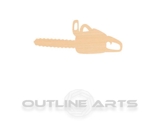 Unfinished Wooden Chainsaw Shape | Craft Supply **Bulk Pricing Available** SHIPS FAST*thicknesses are NOMINAL*