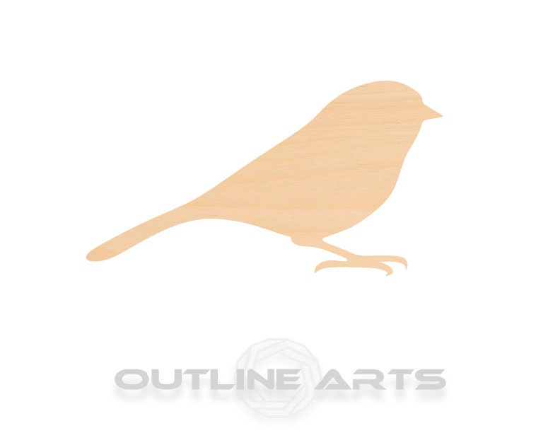 Unfinished Wooden Chickadee Cut Wood Shape Craft Supply **Bulk Pricing Available** SHIPS FAST*thicknesses are NOMINAL*