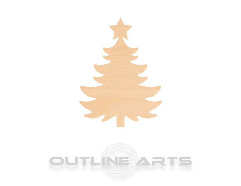 Unfinished Wooden Christmas Tree Shape | Craft Supply **Bulk Pricing Available** SHIPS FAST*thicknesses are NOMINAL*