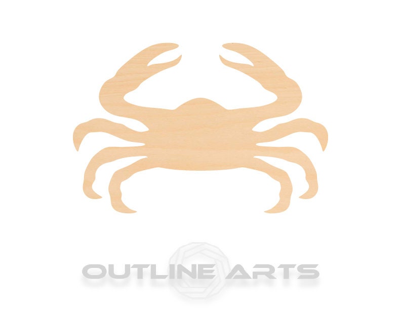 Unfinished Wooden Crab Shape | Craft Supply **Bulk Pricing Available** SHIPS FAST*thicknesses are NOMINAL*