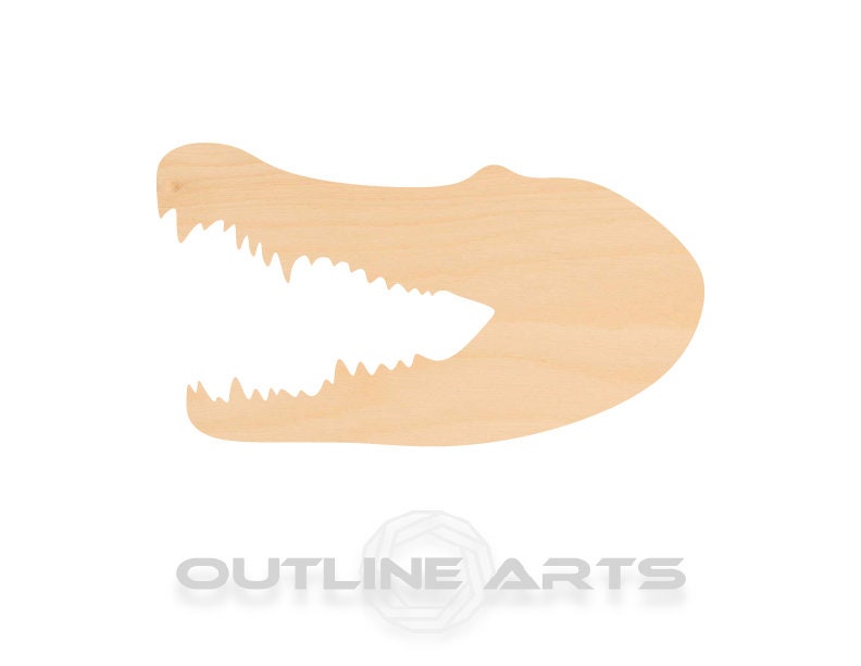 Unfinished Wooden Crocodile Head Shape | Craft Supply **Bulk Pricing Available** SHIPS FAST*thicknesses are NOMINAL*