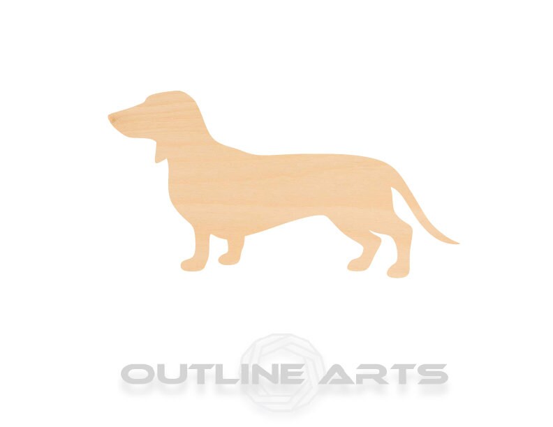 Unfinished Wooden Dachshund Shape | Craft Supply **Bulk Pricing Available** SHIPS FAST*thicknesses are NOMINAL*