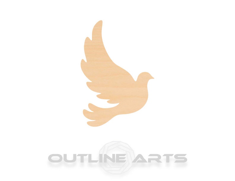 Unfinished Wooden Dove Shape | Craft Supply **Bulk Pricing Available** SHIPS FAST*thicknesses are NOMINAL*