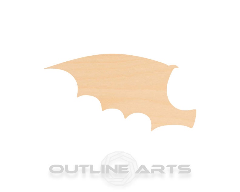 Unfinished Wooden Dragon Wing Shape | Craft Supply **Bulk Pricing Available** SHIPS FAST*thicknesses are NOMINAL*