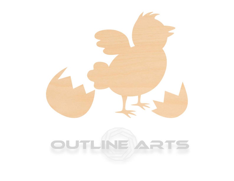 Unfinished Wooden Baby Chick Shape | Craft Supply **Bulk Pricing Available** SHIPS FAST*thicknesses are NOMINAL*