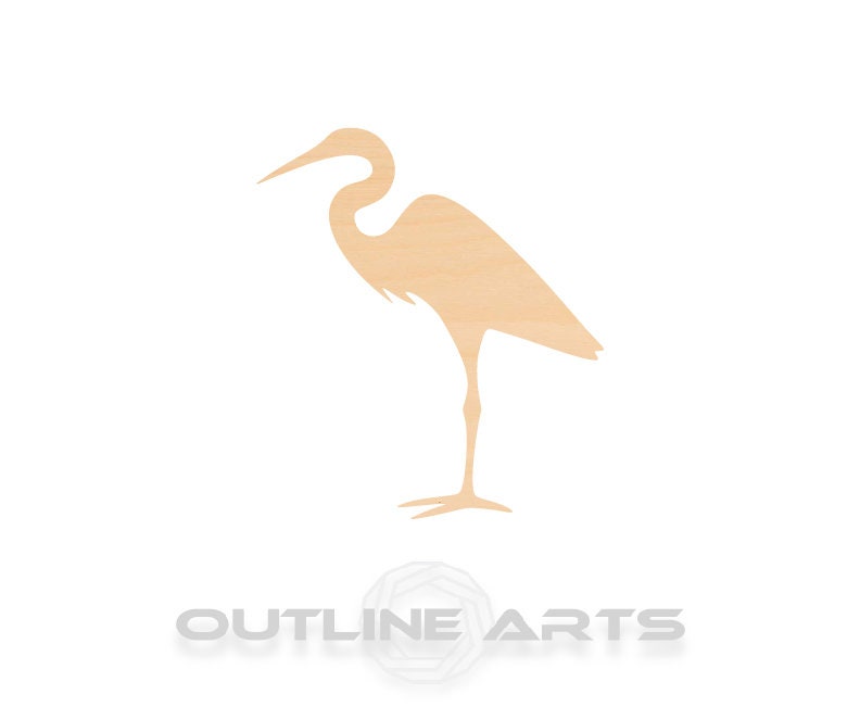 Unfinished Wooden Egret Shape | Craft Supply **Bulk Pricing Available** SHIPS FAST*thicknesses are NOMINAL*
