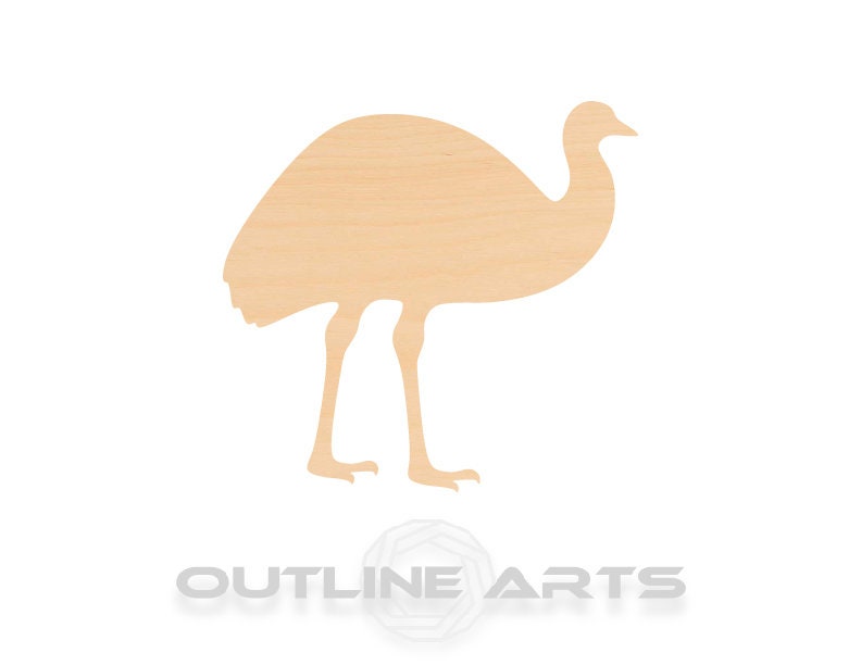 Unfinished Wooden Emu Cut Wood Shape Craft Supply **Bulk Pricing Available** SHIPS FAST*thicknesses are NOMINAL*