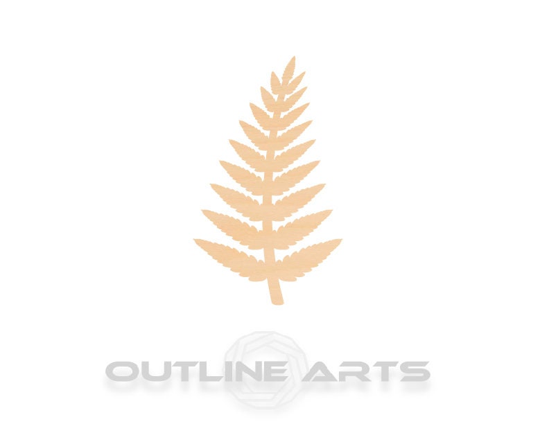 Unfinished Wooden Fern Shape | Craft Supply **Bulk Pricing Available** SHIPS FAST*thicknesses are NOMINAL*