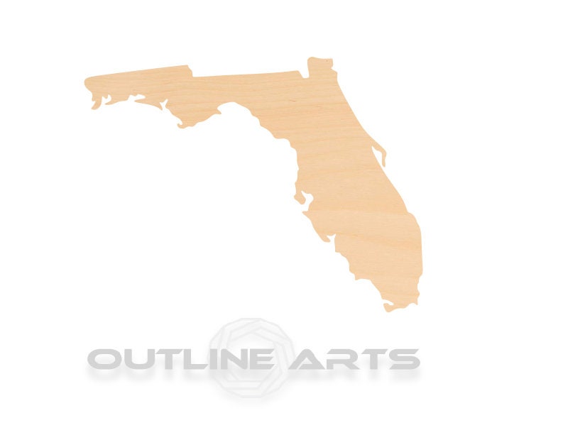 Unfinished Wooden Florida Shape | Craft Supply **Bulk Pricing Available** SHIPS FAST*thicknesses are NOMINAL*