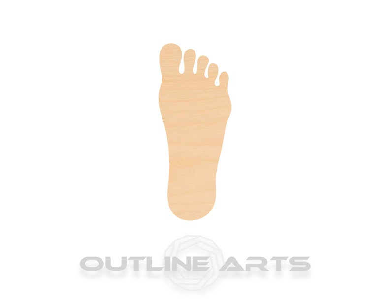Unfinished Wooden Foot Shape | Craft Supply **Bulk Pricing Available** SHIPS FAST*thicknesses are NOMINAL*