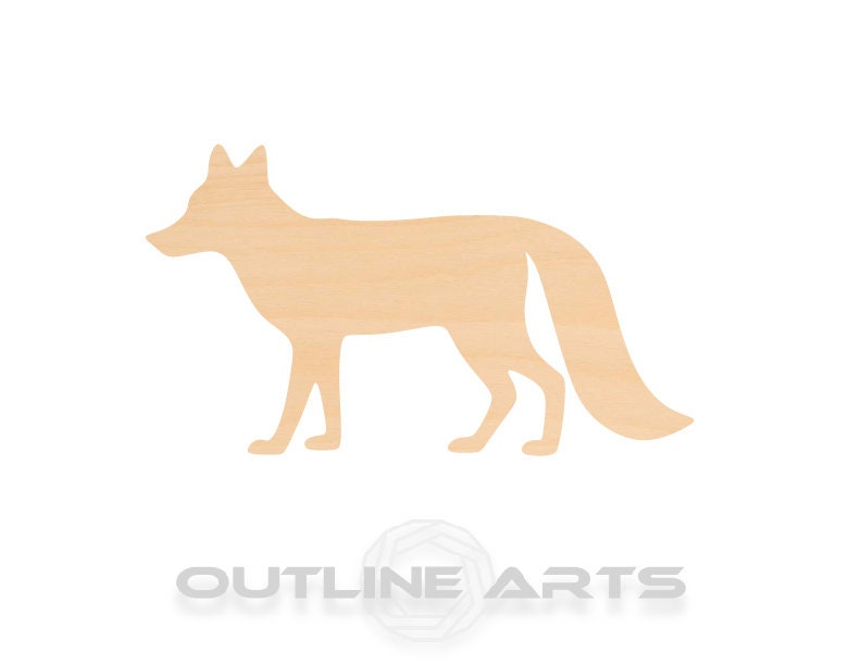 Unfinished Wooden Fox 2 Shape | Craft Supply **Bulk Pricing Available** SHIPS FAST*thicknesses are NOMINAL*