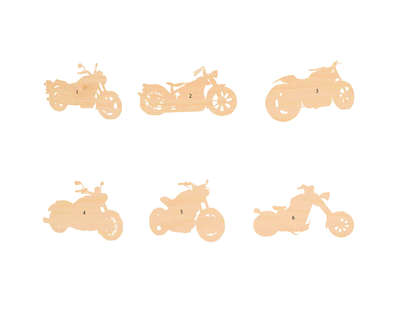 Unfinished Wooden Motorcycle Shape | Craft Supply **Bulk Pricing Available** SHIPS FAST*thicknesses are NOMINAL*