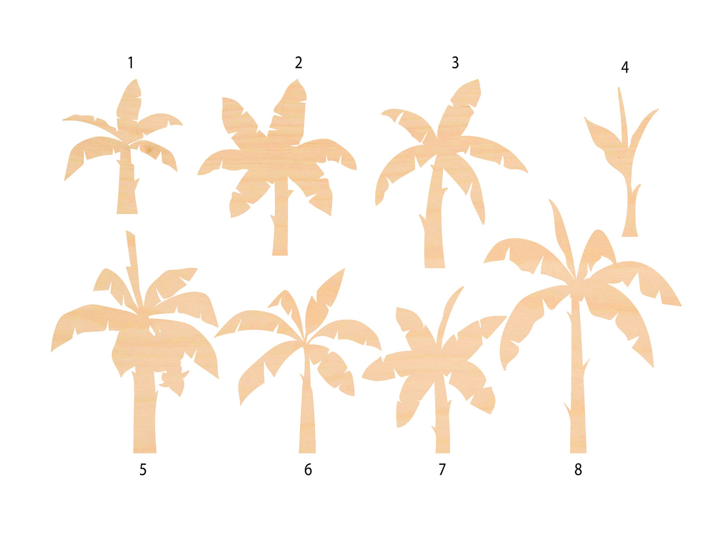 Unfinished Wooden Banana Tree Shape | Craft Supply **Bulk Pricing Available** SHIPS FAST*thicknesses are NOMINAL*
