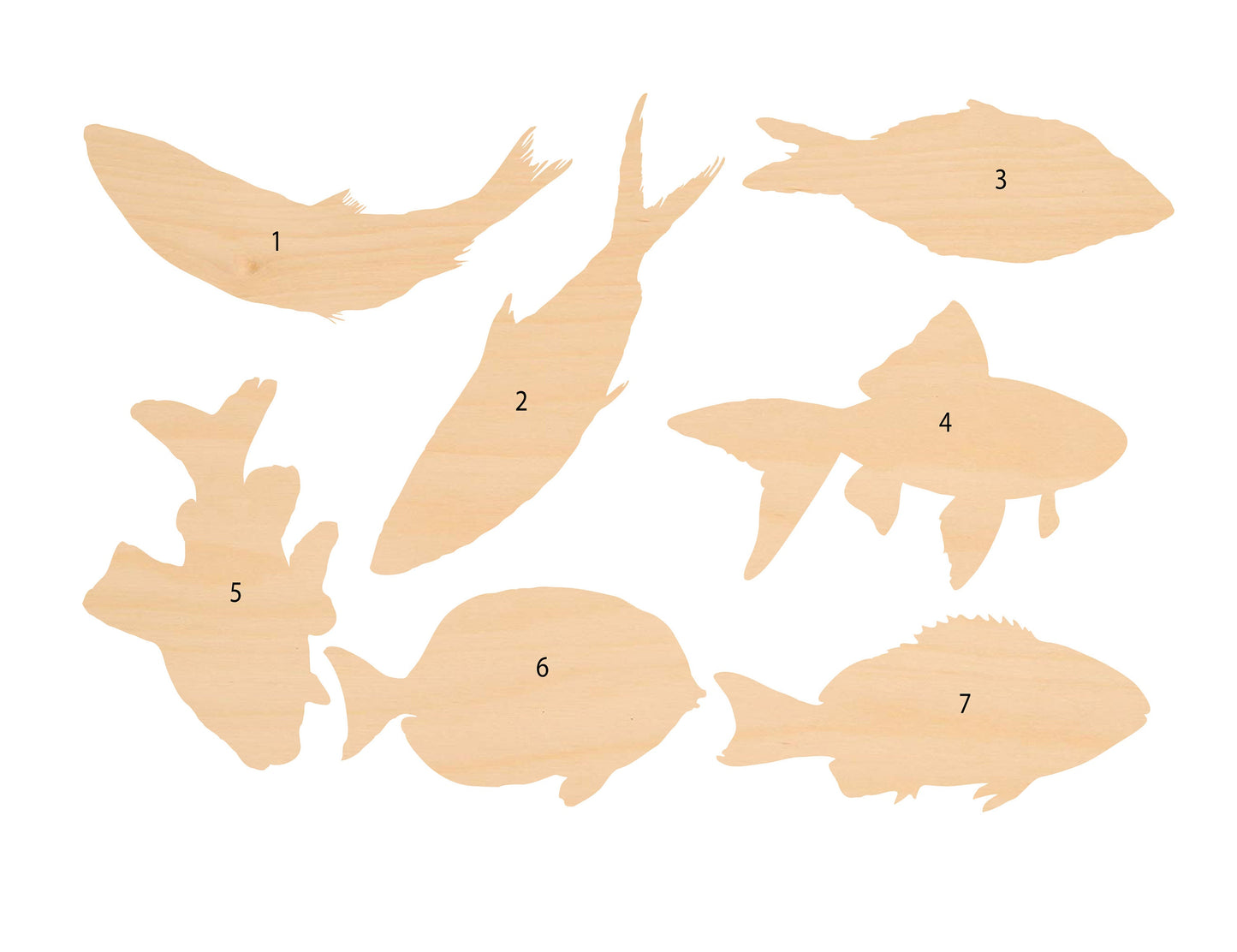 Unfinished Wooden Fish Shape | Craft Supply **Bulk Pricing Available** SHIPS FAST*thicknesses are NOMINAL*