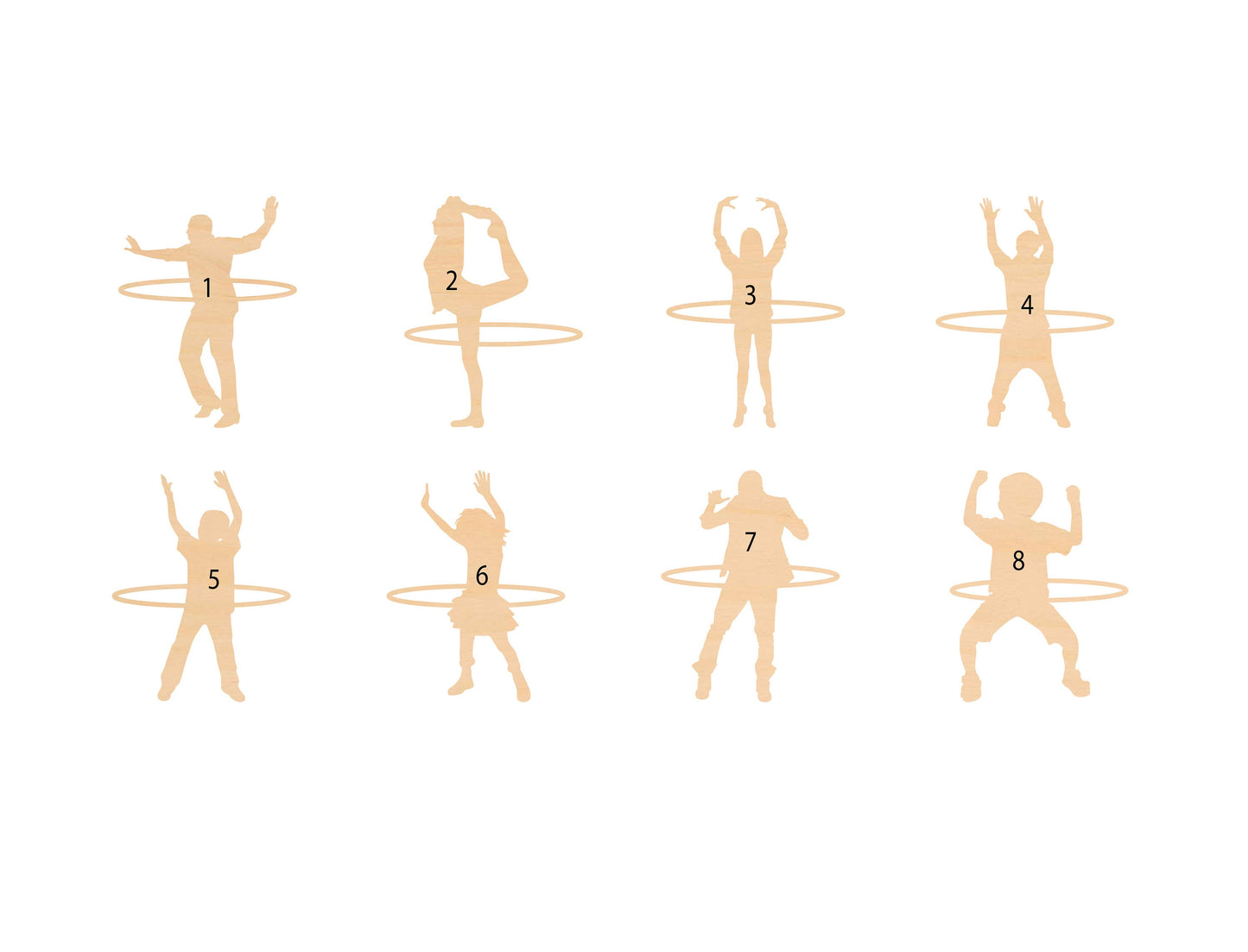 Unfinished Wooden Hula Hoop Shape | Craft Supply **Bulk Pricing Available** SHIPS FAST*thicknesses are NOMINAL*