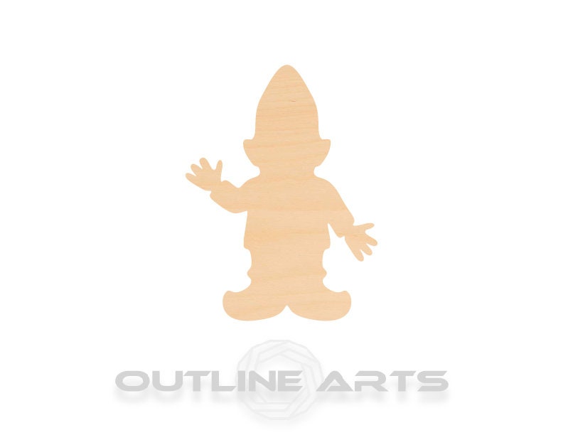 Unfinished Wooden Gnome Shape | Craft Supply **Bulk Pricing Available** SHIPS FAST*thicknesses are NOMINAL*