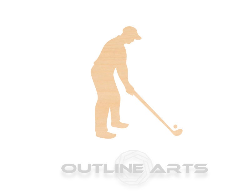 Unfinished Wooden Golfer Shape | Craft Supply **Bulk Pricing Available** SHIPS FAST*thicknesses are NOMINAL*