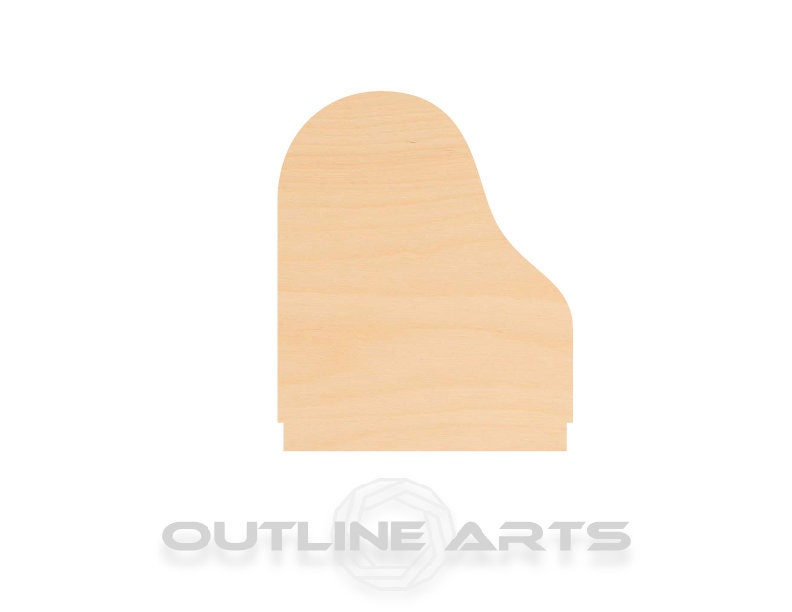 Unfinished Wooden Grand Piano Shape | Craft Supply **Bulk Pricing Available** SHIPS FAST*thicknesses are NOMINAL*