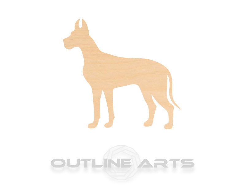 Unfinished Wooden Great Dane Shape | Craft Supply **Bulk Pricing Available** SHIPS FAST*thicknesses are NOMINAL*