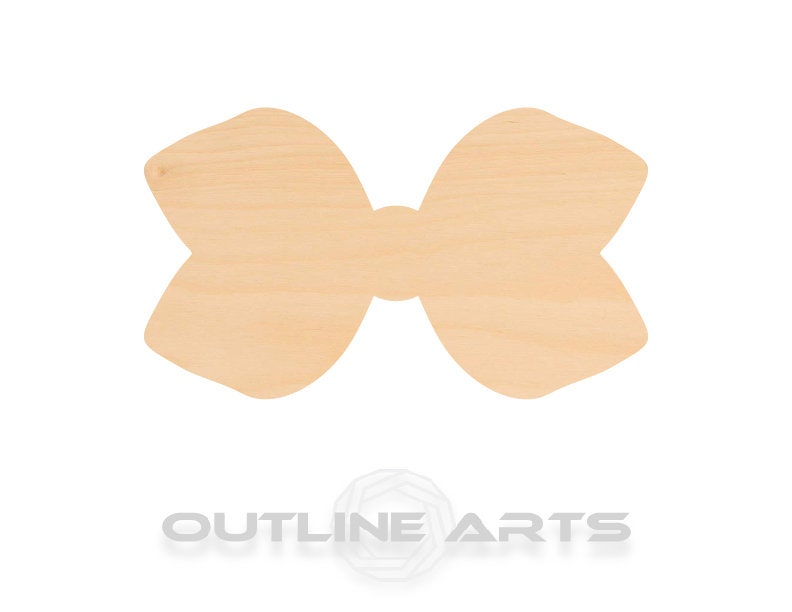 Unfinished Wooden Hair Bow Shape | Craft Supply **Bulk Pricing Available** SHIPS FAST*thicknesses are NOMINAL*