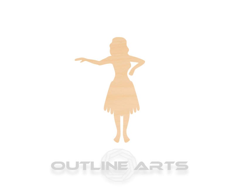 Unfinished Wooden Hula Girl Shape | Craft Supply **Bulk Pricing Available** SHIPS FAST*thicknesses are NOMINAL*