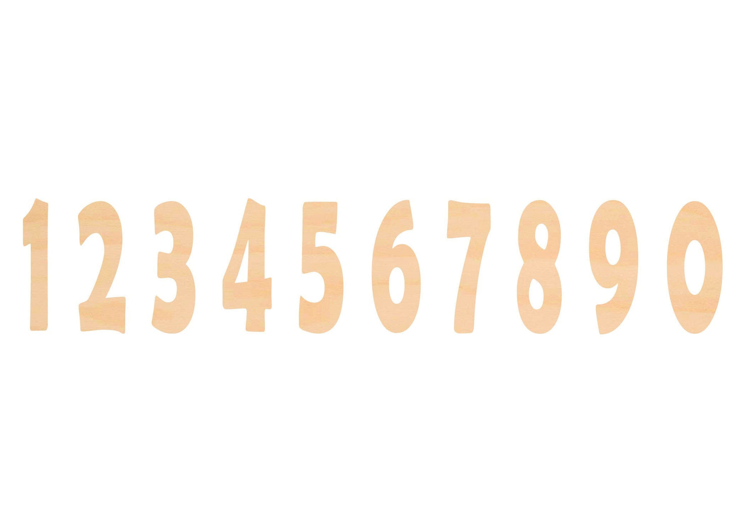 Unfinished Wooden Numbers Shape | Craft Supply **Bulk Pricing Available** SHIPS FAST*thicknesses are NOMINAL*