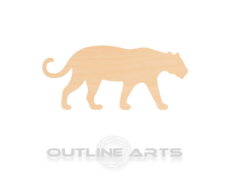 Unfinished Wooden Jaguar Shape | Craft Supply **Bulk Pricing Available** SHIPS FAST*thicknesses are NOMINAL*