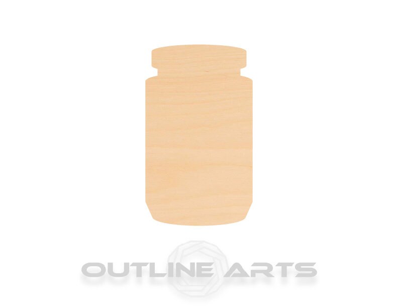 Unfinished Wooden Jar Shape | Craft Supply **Bulk Pricing Available** SHIPS FAST*thicknesses are NOMINAL*