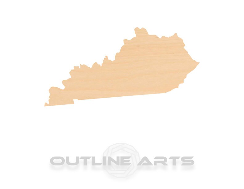 Unfinished Wooden Kentucky Shape | Craft Supply **Bulk Pricing Available** SHIPS FAST*thicknesses are NOMINAL*