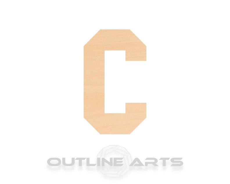 Unfinished Wooden Capital Letter C Shape | Craft Supply **Bulk Pricing Available** SHIPS FAST*thicknesses are NOMINAL*