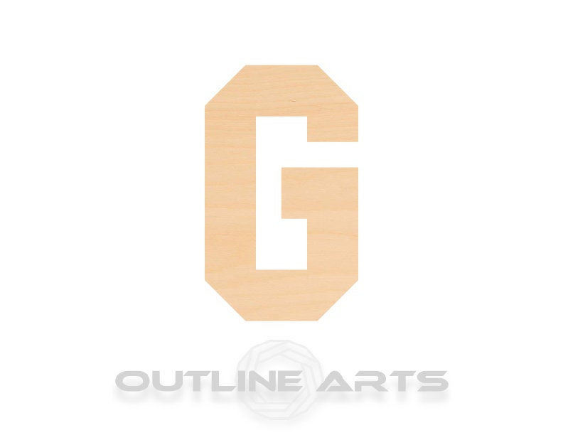 Unfinished Wooden Capital Letter G Shape | Craft Supply **Bulk Pricing Available** SHIPS FAST*thicknesses are NOMINAL*